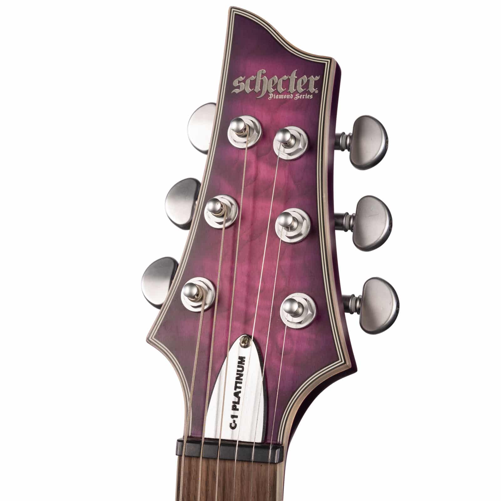 SCHECTER-C-1-PLATINUM-PURPLE---RN24020106---U-front-head