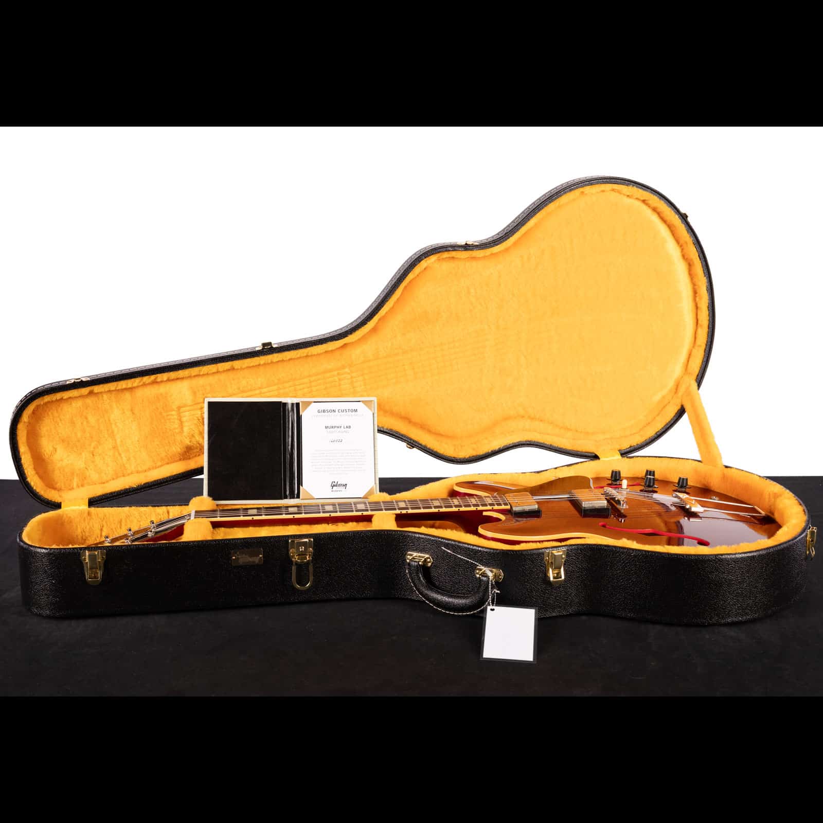 GIBSON-64-ES-335-SPARKLING-BURGUNDY-LIGHT-AGED-NH-160022-case