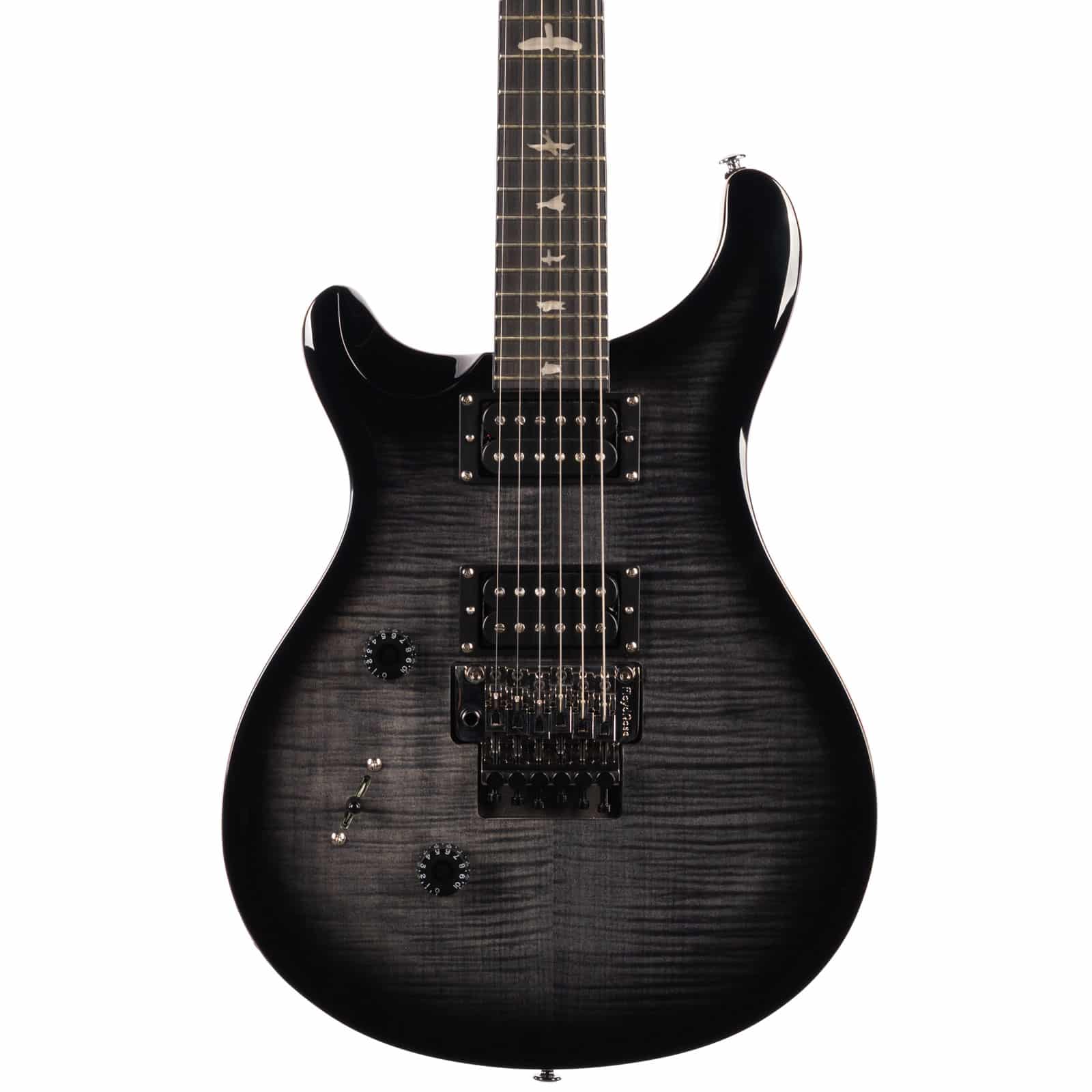 PRS-SE-CUSTOM-24-FLOYD-LH-CHARCOAL-BURST-WOGB---CTIF044321---U-front-body