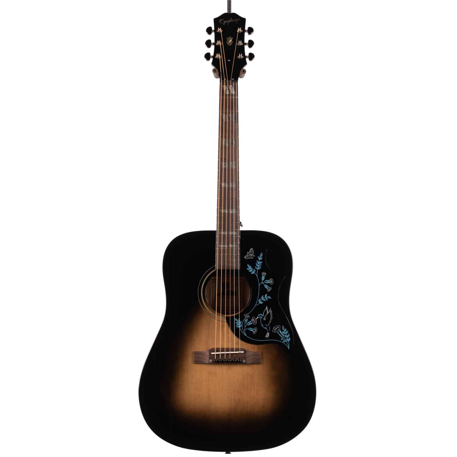 EPIPHONE-ERIC-CHURCH-HUMMINGBIRD-DARK-STUDIO-COBRA-BURST-26021500634-front
