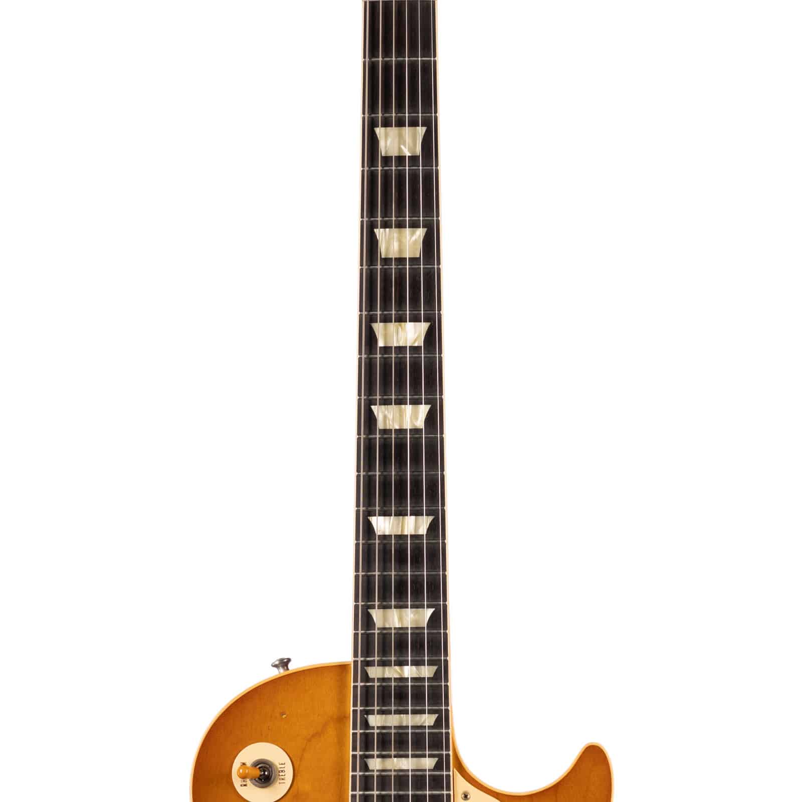 GIBSON-58-LES-PAUL-STD-CARMELITA-GOLDEN-POPPY-BURST-LIGHT-AGED-NH-86746-neck