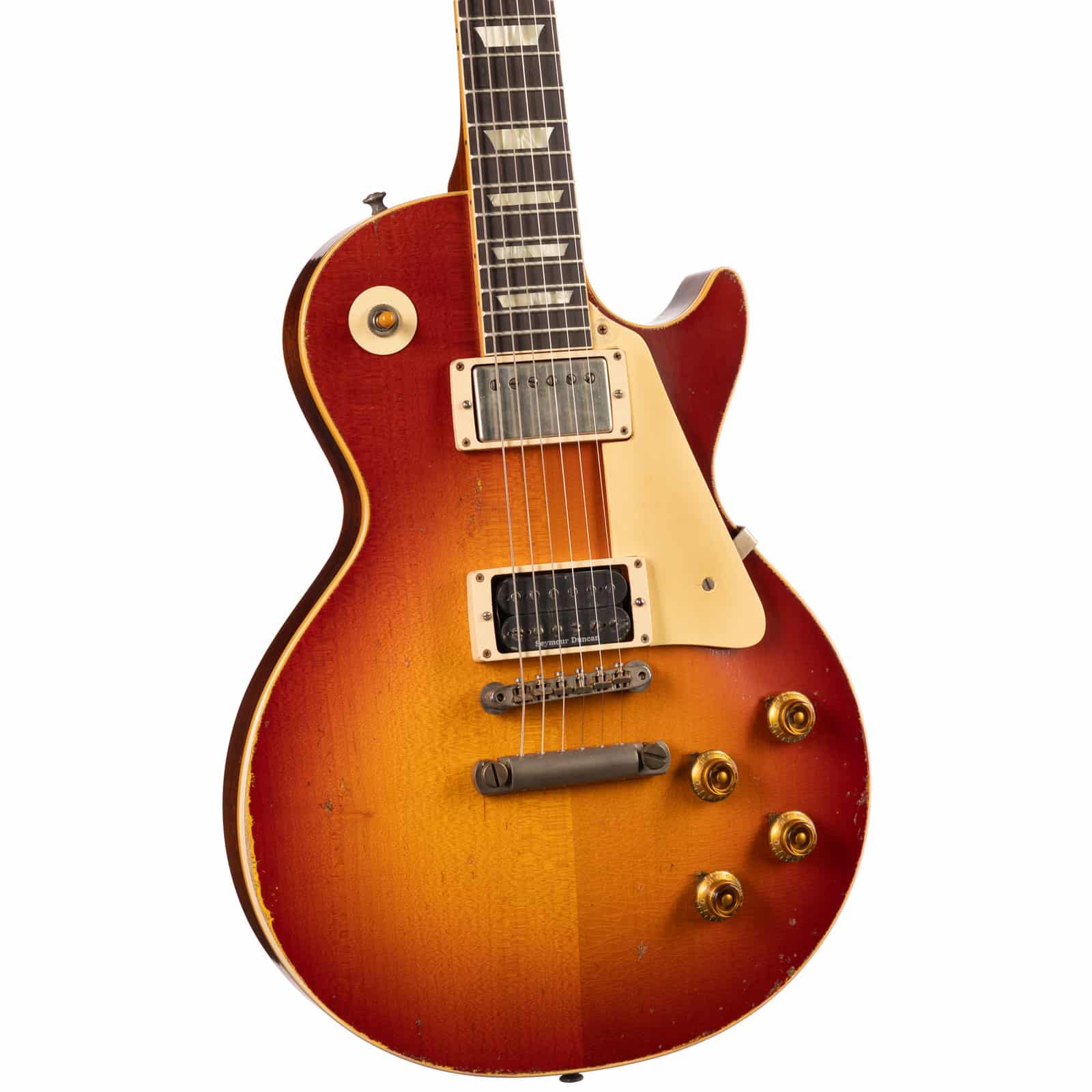 GIBSON-58-LES-PAUL-STD-DBL-WASHED-CHERRY-MURPHY-LAB-HVY-AGED-NH-86323-ange-left