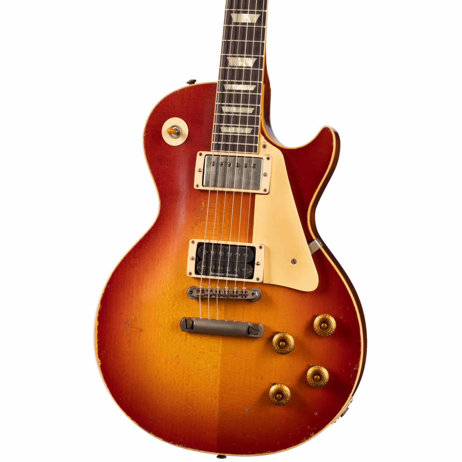 GIBSON-58-LES-PAUL-STD-DBL-WASHED-CHERRY-MURPHY-LAB-HVY-AGED-NH-86323-angle-rihgt